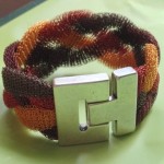 Braided Cuff by Barb Klann, Great Lakes Beadworkers Guild